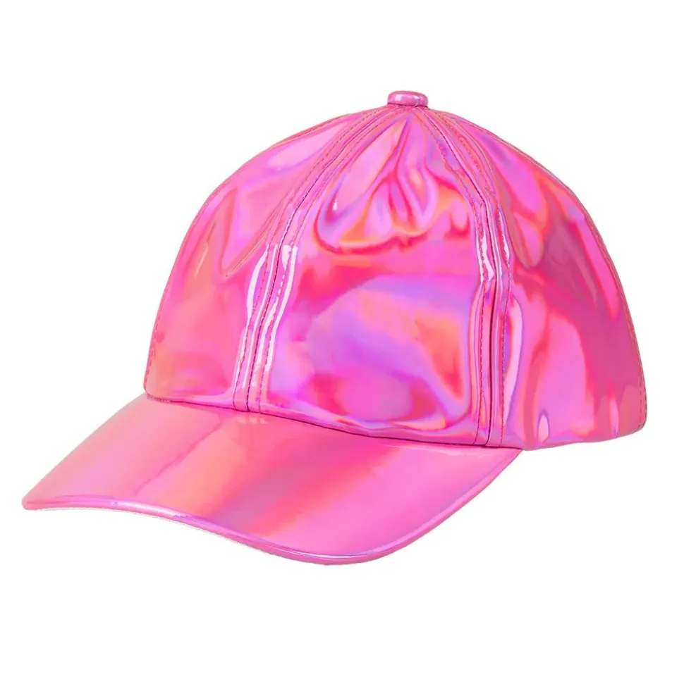 CASQUETTE HOLOGRAPHIQUE ROSE ADULTE