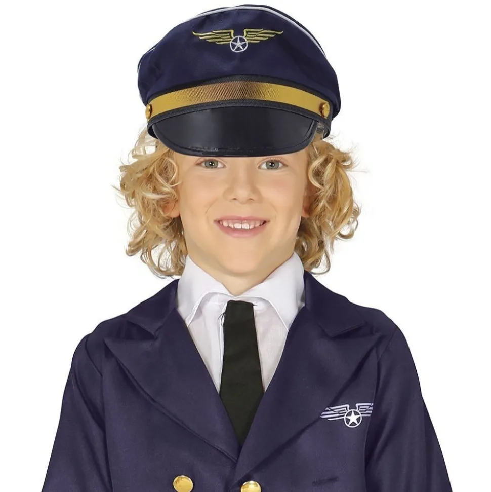 CASQUETTE PILOTE LIGNE AVION ENFANT
