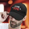 CASQUETTE POLYESTER NOIR ÉQUIPE MARIÉ EVG