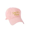 CASQUETTE POLYESTER ROSE TEAM DE LA MARIÉE ADULTE