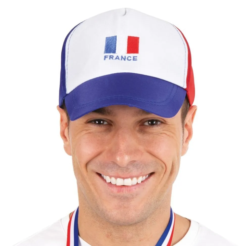 CASQUETTE SUPPORTER DRAPEAU FRANCE ADULTE