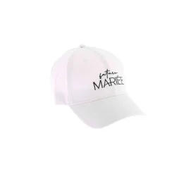 CASQUETTE TISSU BLANC FUTURE MARIÉE RÉGLABLE FEMME