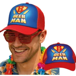 CASQUETTE TRUCKER HUMOUR SUPER-HÉROS BIÈRE ADULTE