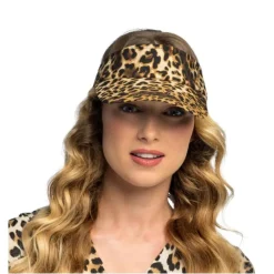 CASQUETTE VISIÈRE IMPRIMÉ PEAU LÉOPARD ADULTE