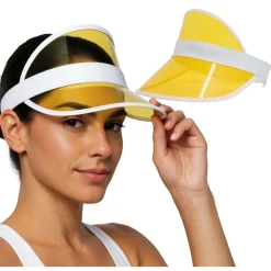 CASQUETTE VISIÈRE JAUNE ADULTE