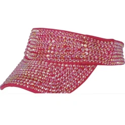 CASQUETTE VISIÈRE POLYESTER FUCHSIA STRASS ADULTE