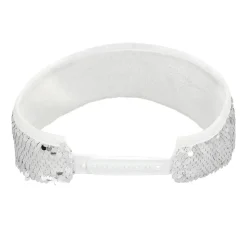 CASQUETTE VISIÈRE SEQUINS ARGENT ADULTE