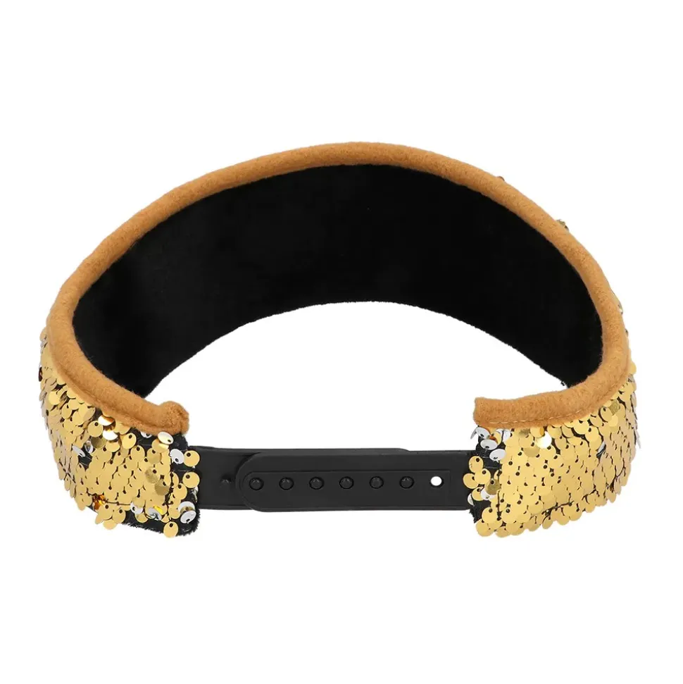 CASQUETTE VISIÈRE SEQUINS OR ADULTE