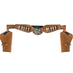 CEINTURE BALLES DOUBLE CARTOUCHIÈRE SHÉRIFF ADULTE