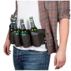 CEINTURE À BIÈRE 6 BOUTEILLES DÉCAPSULEUR MÉTAL