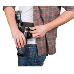 CEINTURE À BIÈRE 6 BOUTEILLES DÉCAPSULEUR MÉTAL