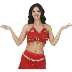 CEINTURE DANSE ORIENTALE MONNAIE MÉTAL OR FEMME