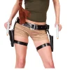 CEINTURE DOUBLE HOLSTER CUISSES AVEC PISTOLETS