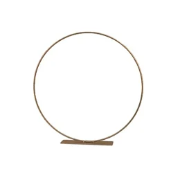 CENTRE DE TABLE ANNEAU 30CM OR