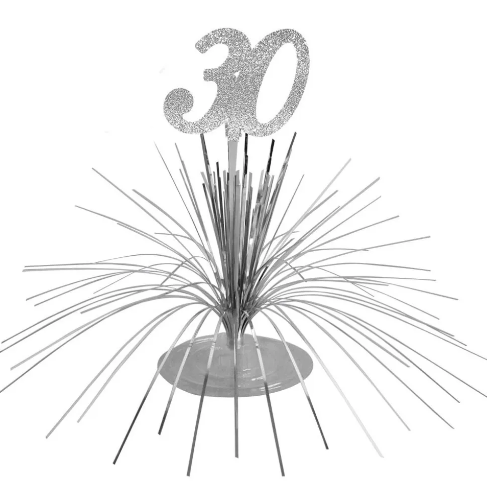 CENTRE DE TABLE 30 ANS ARGENT