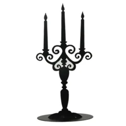 CHANDELIER 3 BRANCHES MÉTAL 22X8.5X50.5CM NOIR