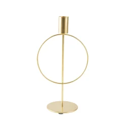 CHANDELIER MÉTAL FILAIRE CERCLE 24X13CM OR