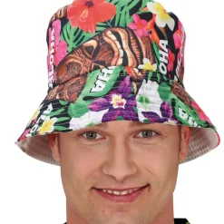CHAPEAU BOB HAWAÏEN ALOHA TOURISTE ADULTE
