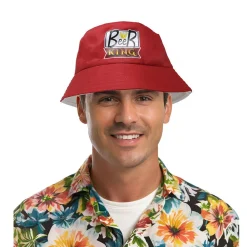 CHAPEAU BOB HUMOUR BEER KING ROUGE ADULTE