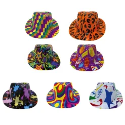 CHAPEAU BORSALINO PLASTIQUE COLORÉ ADULTE