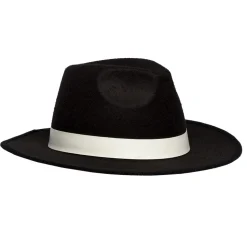 CHAPEAU BORSALINO PREMIUM NOIR MAFIEUX ADULTE