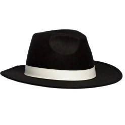 CHAPEAU BORSALINO PREMIUM NOIR MAFIEUX ADULTE