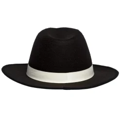 CHAPEAU BORSALINO PREMIUM NOIR MAFIEUX ADULTE