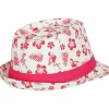 CHAPEAU BORSALINO TROPICAL FLAMANT ROSE ADULTE