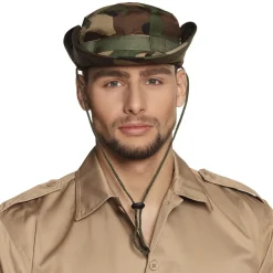 CHAPEAU CAMOUFLAGE MILITAIRE EXPLORATEUR ADULTE