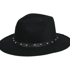 CHAPEAU COWBOY FEUTRINE CLOUS NOIR ADULTE