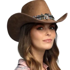 CHAPEAU COWBOY MARRON DJANGO ADULTE
