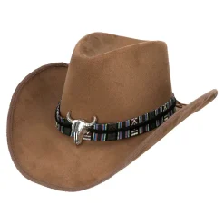 CHAPEAU COWBOY MARRON DJANGO ADULTE