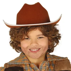 CHAPEAU COWBOY MARRON ENFANT
