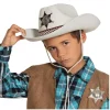 CHAPEAU COWBOY ÉTOILE SHÉRIF BLANC ENFANT