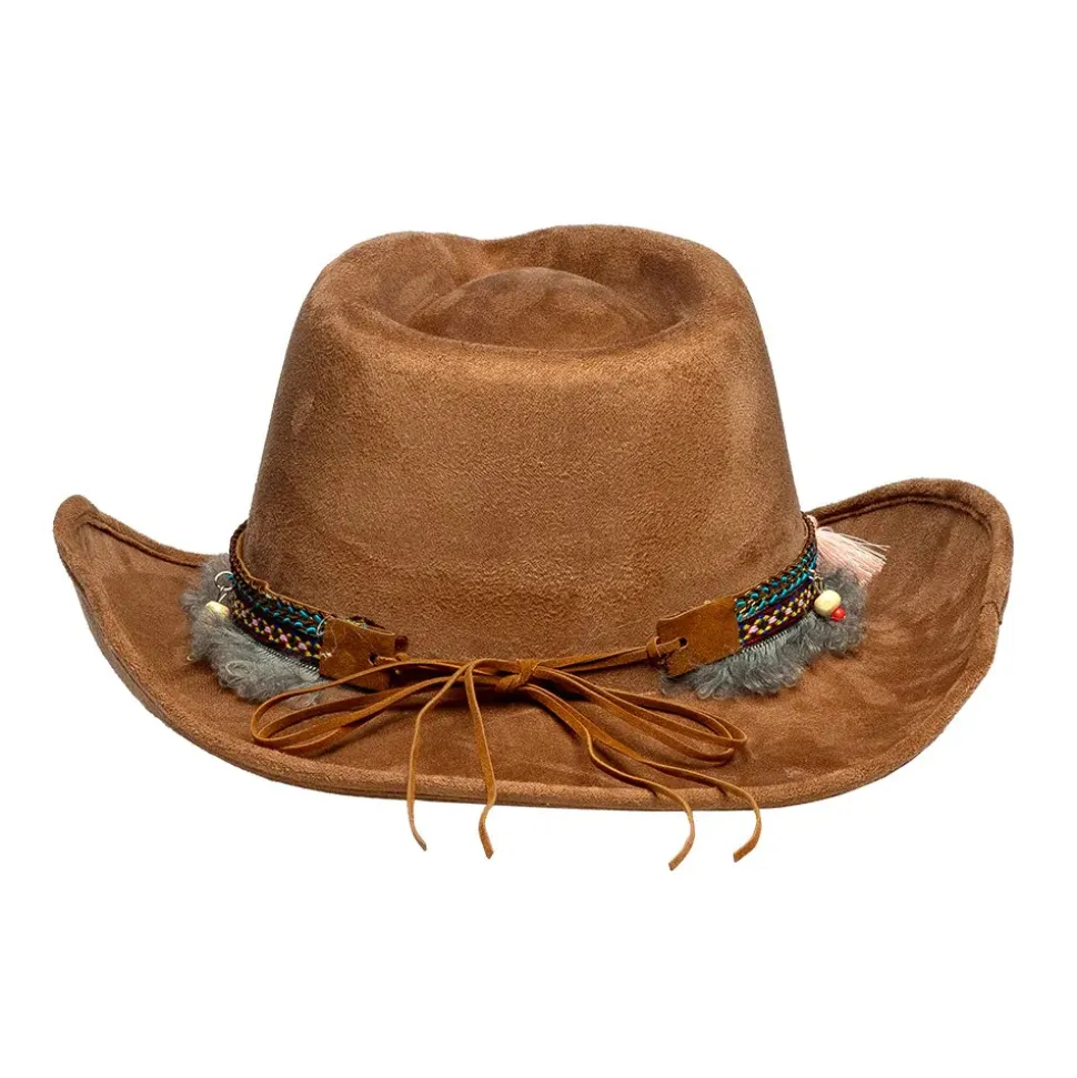 CHAPEAU DE COWBOY IBIZA BOHO-CHIC ADULTE