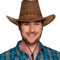 CHAPEAU DE COWBOY MARRON CLAIR ADULTE