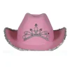 CHAPEAU DE COWGIRL ROSE ENFANT