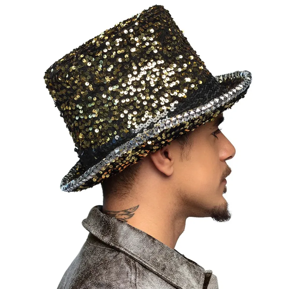 CHAPEAU HAUT-DE-FORME OR STEAMPUNK ADULTE