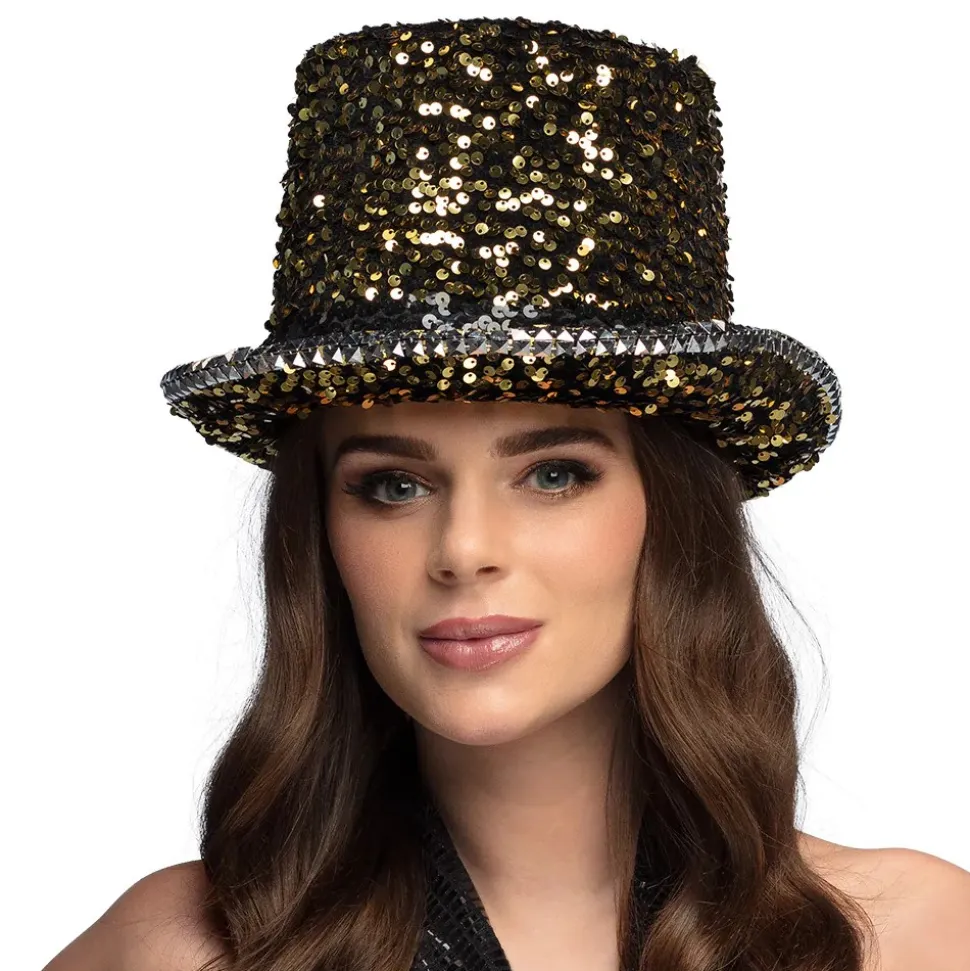 CHAPEAU HAUT-DE-FORME OR STEAMPUNK ADULTE