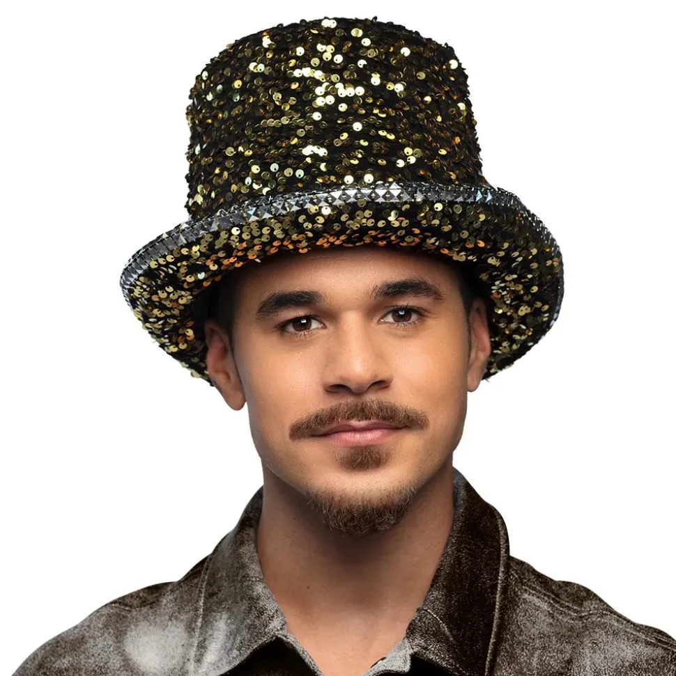 CHAPEAU HAUT-DE-FORME OR STEAMPUNK ADULTE