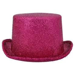 CHAPEAU HAUT-DE-FORME SHOW ROSE FUCHSIA ADULTE