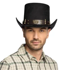 CHAPEAU HAUT-DE-FORME STEAMPUNK AJUSTABLE ADULTE