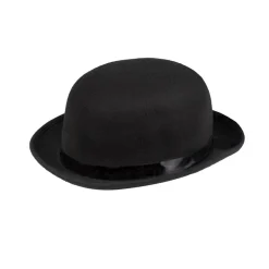 CHAPEAU MELON NOIR STEAMPUNK ADULTE