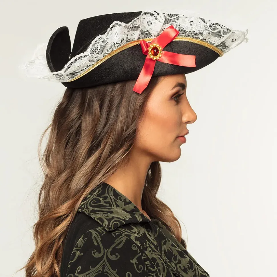 CHAPEAU PIRATE TRICORNE STACEY T57