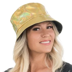 CHAPEAU SEAU BOB HIP-HOP IRISÉ OR ADULTE