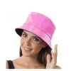 CHAPEAU SEAU BOB HIP-HOP IRISÉ ROSE ADULTE