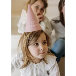 4 CHAPEAUX CARTON ANNIVERSAIRE FAIRY WORLD 17.5CM