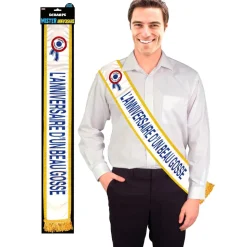 ÉCHARPE ANNIVERSAIRE BEAU GOSSE