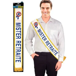 ÉCHARPE MISTER RETRAITE BLEU