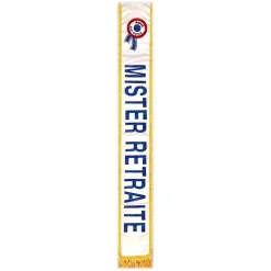 ÉCHARPE MISTER RETRAITE BLEU